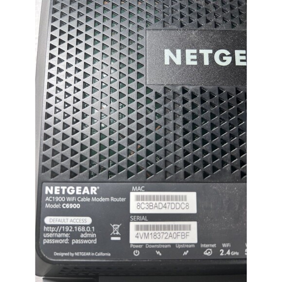 NETGEAR Nighthawk AC1900 C6900 WiFi Cable Modem Router - Picture 3 of 3